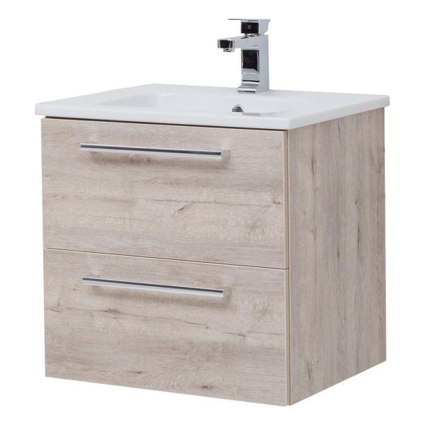 Тумба под раковину подвесная Dreja Gio 60 см, дуб кантри