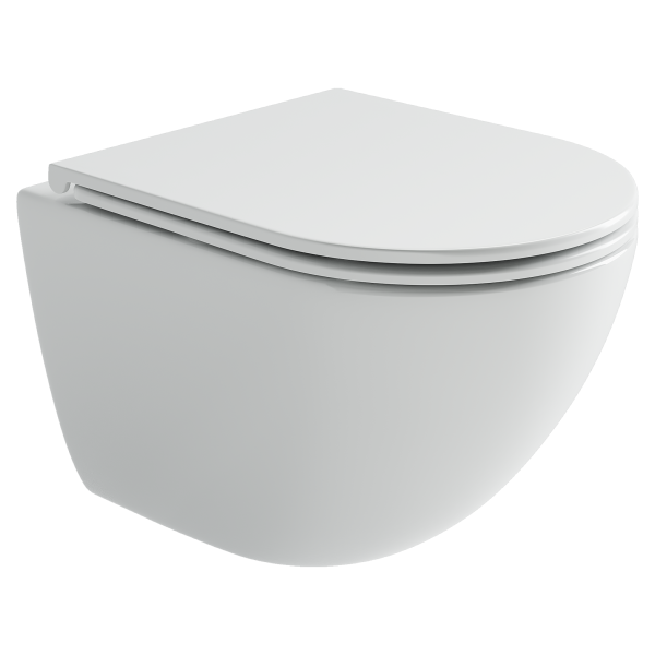 Унитаз подвесной Ceramicanova Альба (Alba) торнадо 3.0 сиденье микролифт белый CN11005T