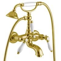 Fima Carlo Frattini Herend Смеситель для ванны, настенный, с ручным душем., цвет: золото