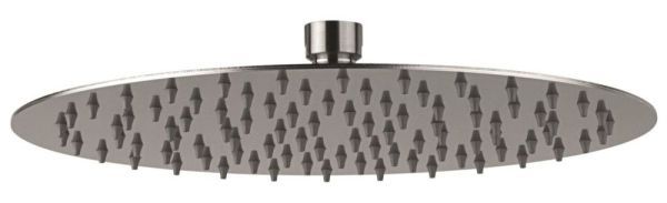 Emmevi Filoinox, круглый ультратонкий верхний душ Ø25 см, антикальковый, подключение 1/2", из нержавеющей стали