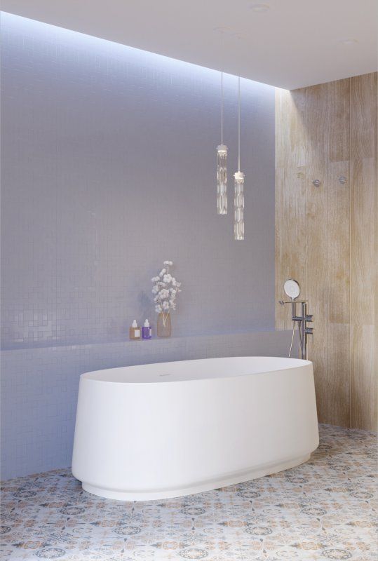 Акриловая ванна CEZARES CZR-LUX-CENTRAL-170-82-58-MATT, артикул CZR-LUX-CENTRAL-170-82-58-MATT