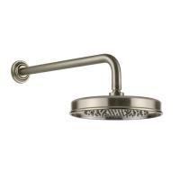 GESSI VENTI20 Верхний душ Ø200 мм., с настенным держателем 389 мм., цвет Finox Brushed Nickel