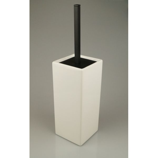 Stil Haus Urania, напольный керамический ёрш, цвет чёрный матовый - белая керамика