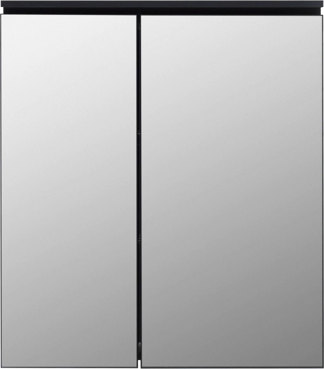 Зеркальный шкаф De Aqua Алюминиум 70 черный