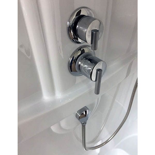 Душевая кабина Royal Bath BP 100х80 RB8100BP1-M-CH-R стекло матовое задняя стенка Белая Душевая кабина Royal Bath BP 100х80 RB8100BP1-M-CH-R стекло матовое задняя стенка Белая