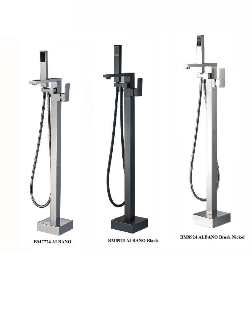 Смеситель ALBANO Brush Nickel для отдельностоящей ванны BOCH MANN  BM8924