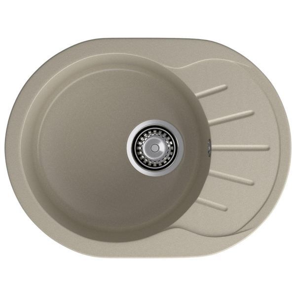 Кухонная мойка GranFest RONDO 580L, топаз