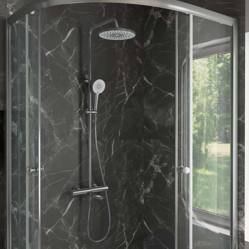 Тропическая душевая система RUSH термостатическая с изливом хром (ST4235-70), артикул ST4235-70