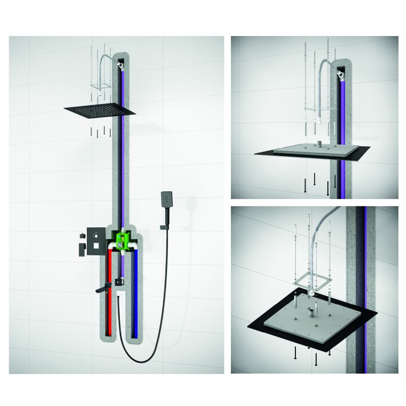 Душевая система встроенная Timo Selene белый матовый (SX-2039/16SM), артикул SX-2039/16SM