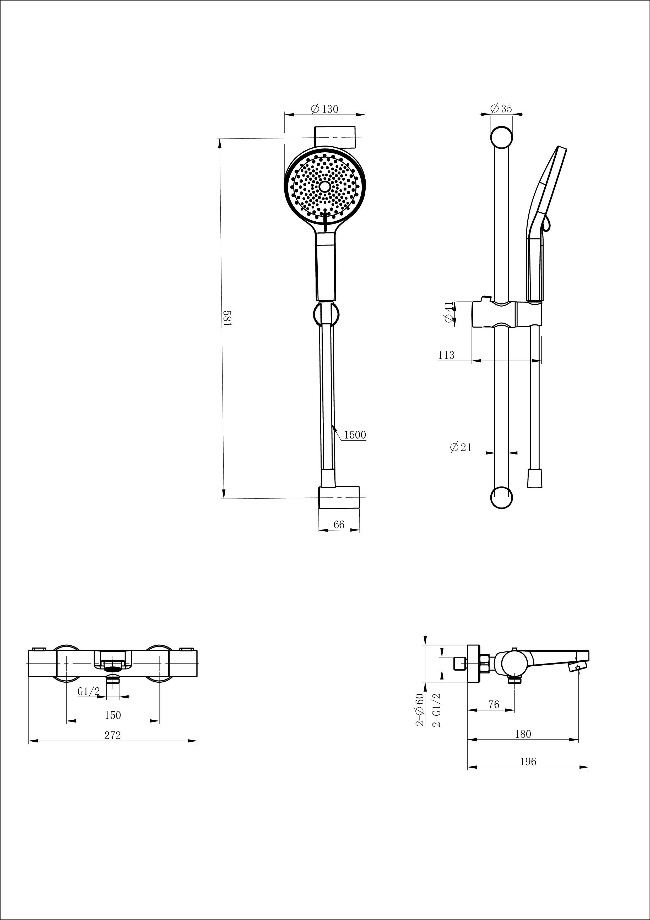 Смеситель для ванны с душевым гарнитуром и термостатом WONZON & WOGHAND, Темный графит (WW-C2018-A-BGG) Смеситель для ванны с душевым гарнитуром и термостатом WONZON & WOGHAND, Темный графит (WW-C2018-A-BGG)
