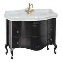 IMPERO База L110xH82xP57 см. для раковины 110 см, 2 выдвижных ящика, цвет: NOCE