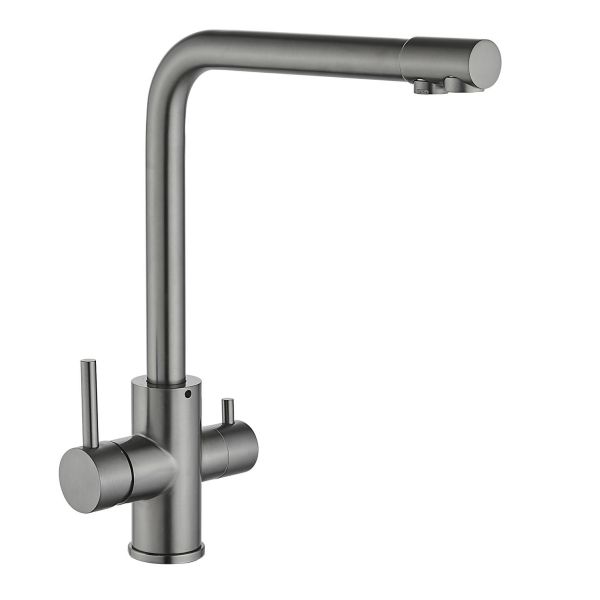 Смеситель для кухни с подключением к фильтру Fmark FS0862Q, графит