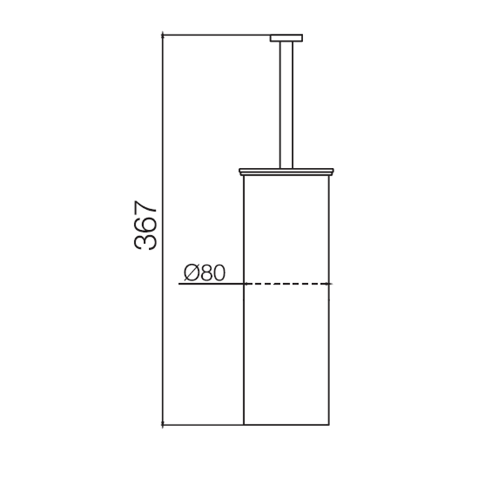 Fima Carlo Frattini Rotola Ершик напольный, цвет: чёрный матовый Fima Carlo Frattini Rotola Ершик напольный, цвет: чёрный матовый