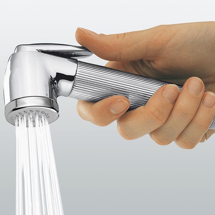 BOSSINI Душевая лейка с клапаном подачи из латуни NIKITA-BRASS с фиксированным держателем из ABS -шлангом дв.фальцевания из латуни 125 см - хром BOSSINI Душевая лейка с клапаном подачи из латуни NIKITA-BRASS с фиксированным держателем из ABS -шлангом дв.фальцевания из латуни 125 см - хром