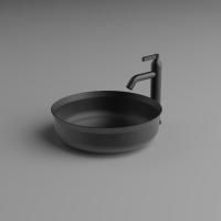 AGAPE UNDICI INOX Раковина Ø380 мм., для установки на столешницу, без отверст для смесителя, без перелива, с донным клап, нерж сталь, отд Inox brushed AGAPE UNDICI INOX Раковина Ø380 мм., для установки на столешницу, без отверст для смесителя, без перелива, с донным клап, нерж сталь, отд Inox brushed