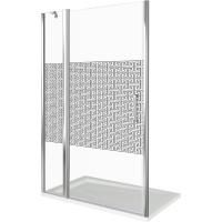 Душевая дверь в нишу Good Door Fantasy WTW-100-F-CH 100 профиль Хром стекло с рисунком Душевая дверь в нишу Good Door Fantasy WTW-100-F-CH 100 профиль Хром стекло с рисунком