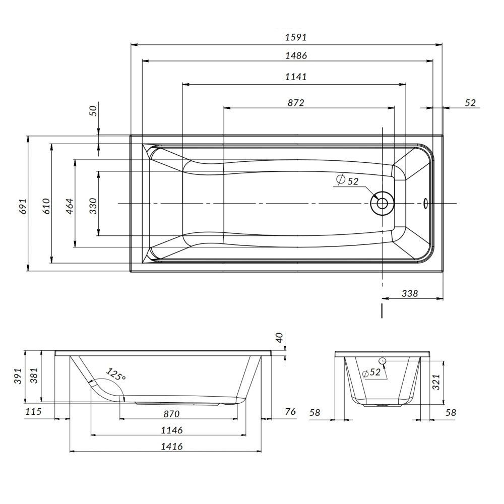 W90A-160-070W-P Gem, панель фронтальная для ванны А0 160х70 см, шт W90A-160-070W-P Gem, панель фронтальная для ванны А0 160х70 см, шт