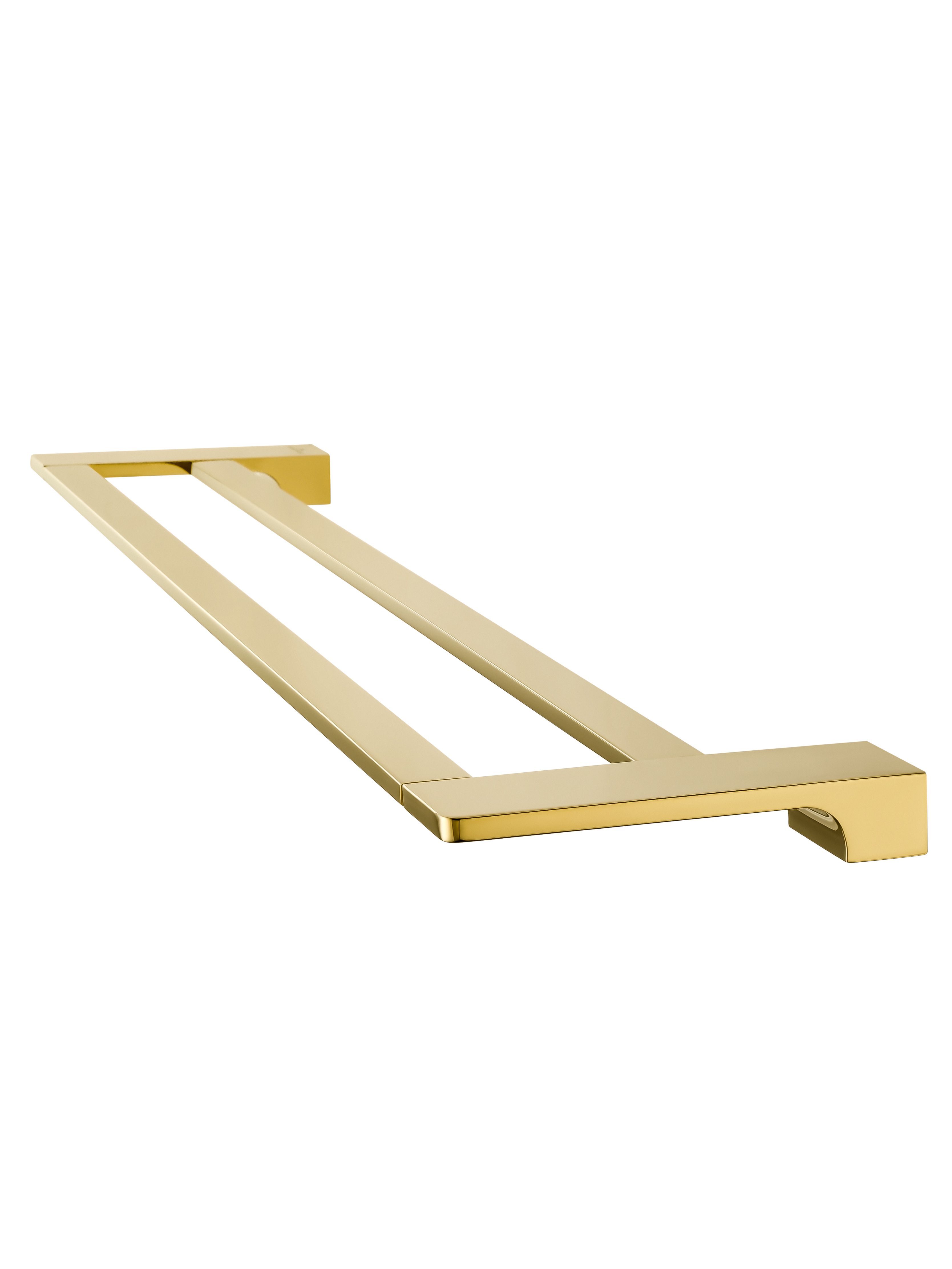 Полотенцедержатель двойной WONZON & WOGHAND ECLIPSE, Глянцевое золото (WW-9111-LG)