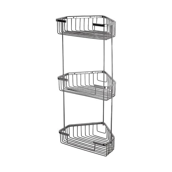 Полка угловая тройная Maretti AC58R335-3, хром