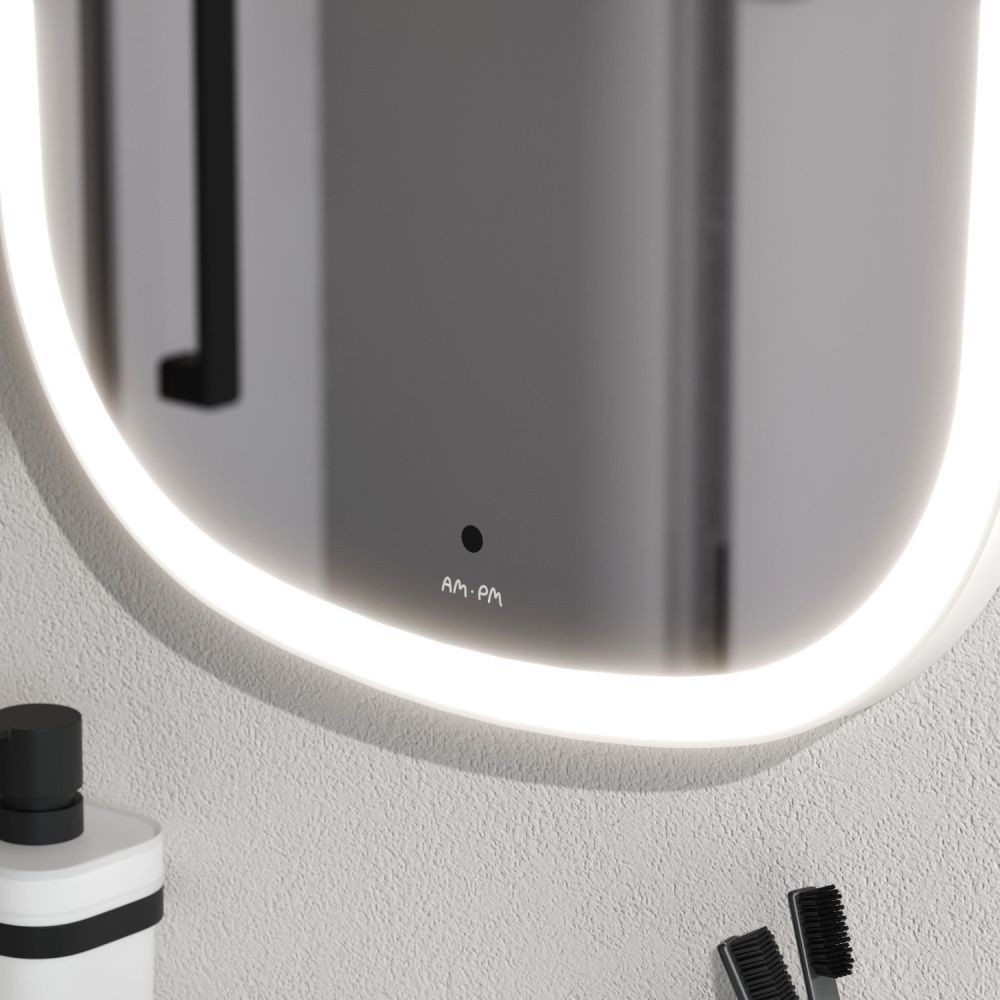 M8FMOX0451WGH Зеркало универсальное с контурной LED-подсветкой, ИК- сенсором, вытянутое, 45*86 см