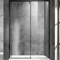 Душевая дверь Vincea Lugano VDS-1L120CLB-1 120x195 профиль Черный стекло прозрачное