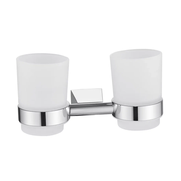 Стакан для ванной комнаты двойной Shevanik SG5722, хром