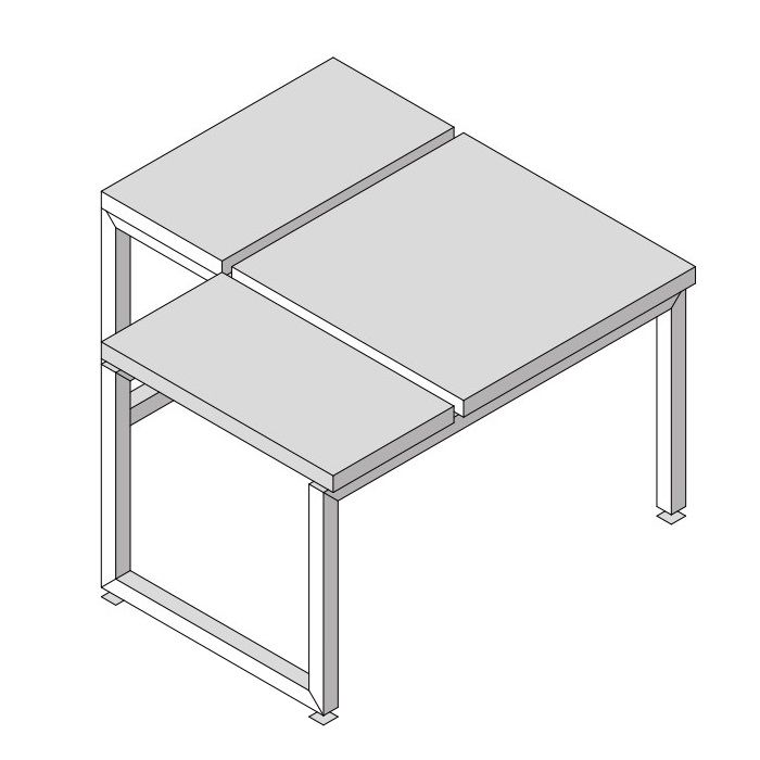 Effegibi Linea Alu Угловая скамейка 76x76x Н:45см, отделка: тик Effegibi Linea Alu Угловая скамейка 76x76x Н:45см, отделка: тик