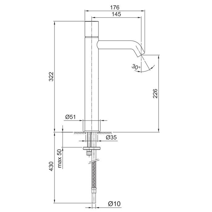 Fantini Nostromo Смеситель для раковины, 1 отв., без донного клапана, излив 145мм, цвет: нержавеющая сталь Fantini Nostromo Смеситель для раковины, 1 отв., без донного клапана, излив 145мм, цвет: нержавеющая сталь