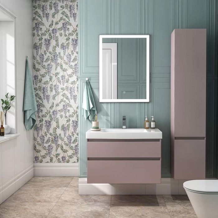 Пенал CUBO подвесной правый 165, мальва матовый