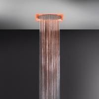 Gessi Afilo Встраив. душ. система 350х350мм, тропический ливеньи хромотерапия, c пультом упр.,(без панели 57018 и блока RIR5402)