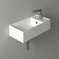 SIMAS AGILE Раковина подвесная 50х28 см, правая , с 1 отв под смеситель,цвет белый