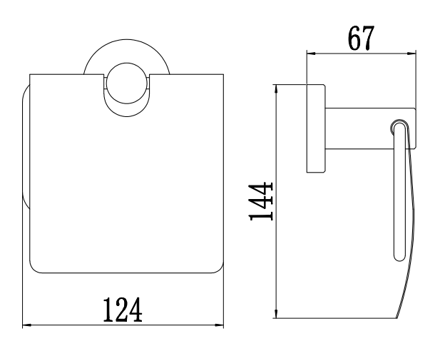 Держатель для туалетной бумаги Savol S-005651Q, графит, артикул S-005651Q