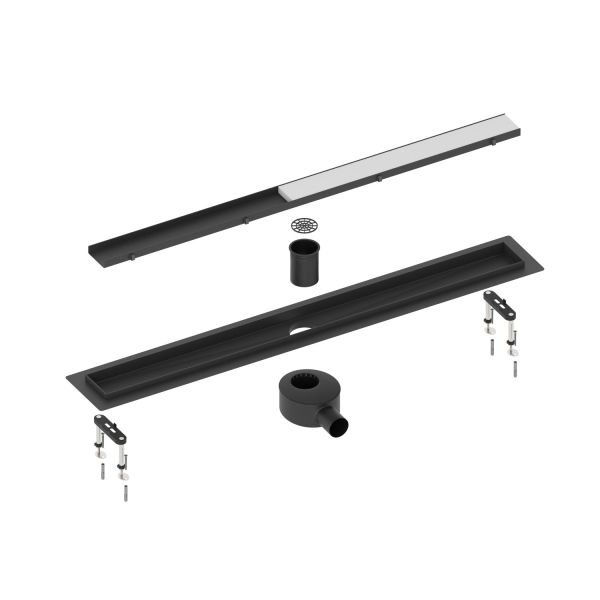 Душевой лоток (двухсторонняя решетка) TIMO Drain System DS230207/03, черный