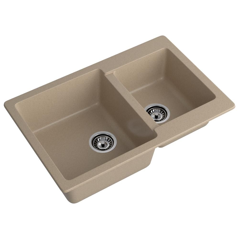 Кухонная мойка GranFest PRACTIK 780K, песок, артикул P-780K песочный