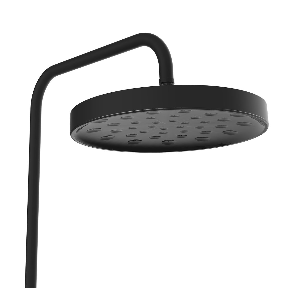 душевые стойки Vincea Душевая стойка Inspire VSFS-3I12TMB термостатическая с изливом, 30см верх.душ, черный,