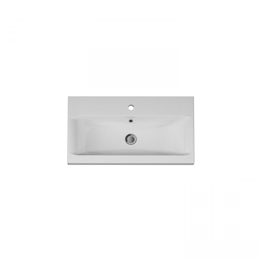 M90WCC0752WG GEM, Раковина мебельная, керамическая, 75 см, встроенная, цвет: белый, глянец M90WCC0752WG GEM, Раковина мебельная, керамическая, 75 см, встроенная, цвет: белый, глянец