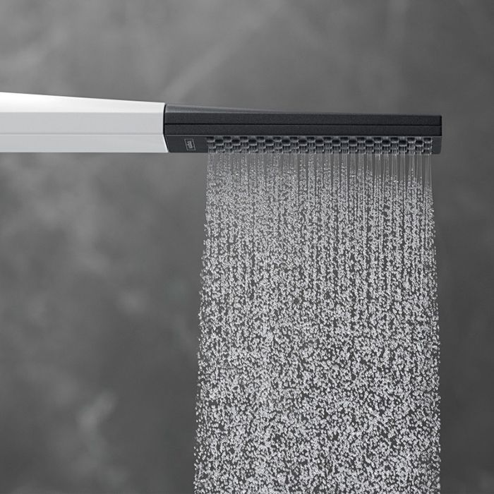 Ручной душ, Hansgrohe, Rainfinity, "палочка", размер душевого диска, мм-100, форма-прямоугольная, тип струи-PowderRain, соединительная резьба G ½, цвет-матовый белый Ручной душ, Hansgrohe, Rainfinity, "палочка", размер душевого диска, мм-100, форма-прямоугольная, тип струи-PowderRain, соединительная резьба G ½, цвет-матовый белый