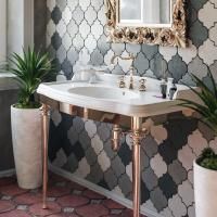 TW Bristol 874.3, структура металлическая под раковину-консоль AR874 р-р 1050*560*h850, материал: латунь, цвет отделки: золото