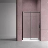 Душевые двери Vincea Душевая дверь Dice VDS-4D120CLB, 1200, черный, стекло прозрачное,