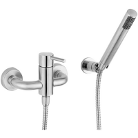 HUBER Lynox Смеситель для душа с душевым комплектом, нержавеющая сталь
