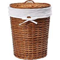 Корзина для белья WasserKRAFT Leine 37x37x48 WB-350-M с крышкой Коричневая Корзина для белья WasserKRAFT Leine 37x37x48 WB-350-M с крышкой Коричневая