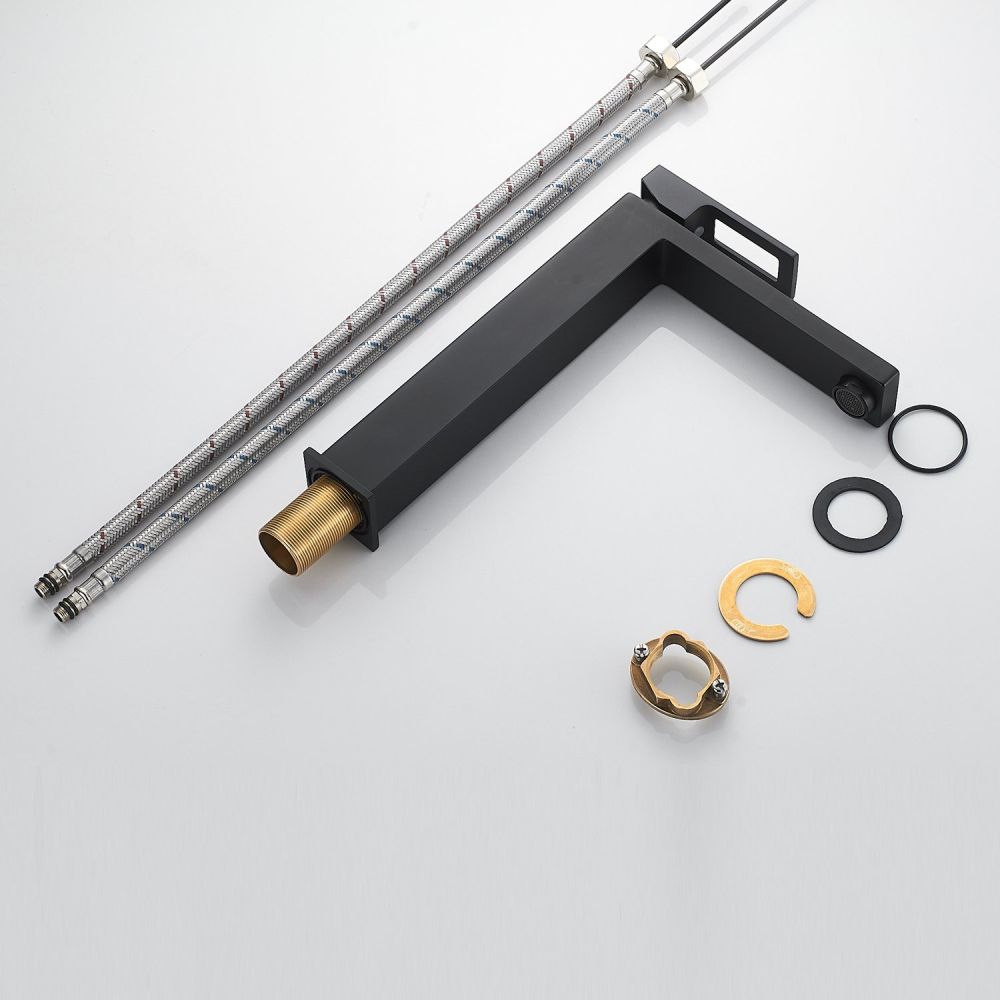 Смеситель для раковины высокий  Raffine F1196H, черный