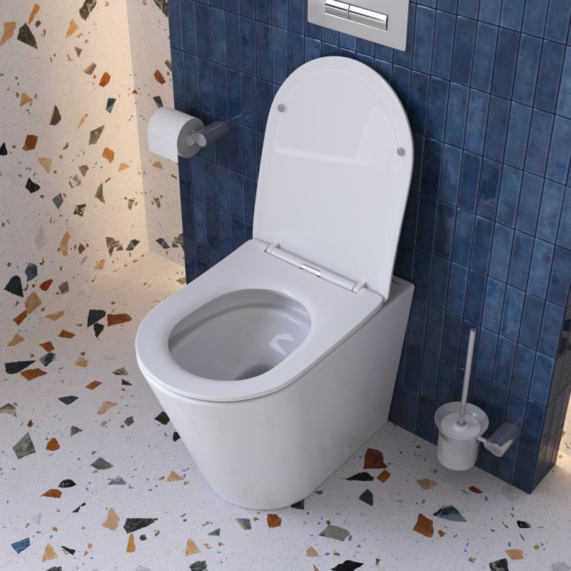 FLAY-TOR Унитаз приставной безободковый с сиденьем дюропласт soft close, BB1003CB-TOR/SC, артикул BB1003CB-TOR/SC