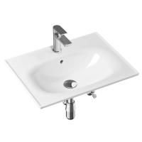 Комплект 5 в 1 Lavinia Boho Bathroom Sink 21510351, врезная фарфоровая раковина 60 см, смеситель, латунный сифон, донный клапан quick-clac, угловые вентили 2 шт.
