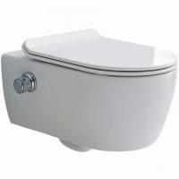 Унитаз SSWW NC2039-B подвесной со смесителем с сиденьем Микролифт