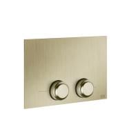GESSI VENTI20 Клавиша смыва для унитаза двойная, для инсталляций TECE, цвет Brushed Brass PVD GESSI VENTI20 Клавиша смыва для унитаза двойная, для инсталляций TECE, цвет Brushed Brass PVD