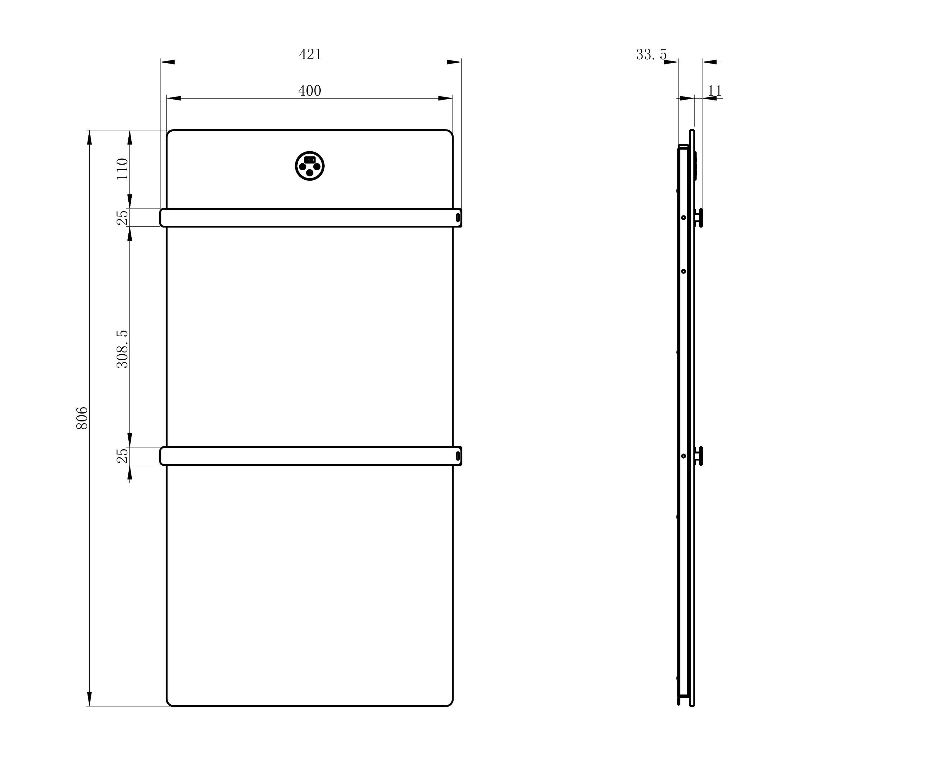 Полотенцесушитель электрический с греющей плитой Серый мрамор WONZON & WOGHAND, Темный графит (WW-A502-GM) Полотенцесушитель электрический с греющей плитой Серый мрамор WONZON & WOGHAND, Темный графит (WW-A502-GM)