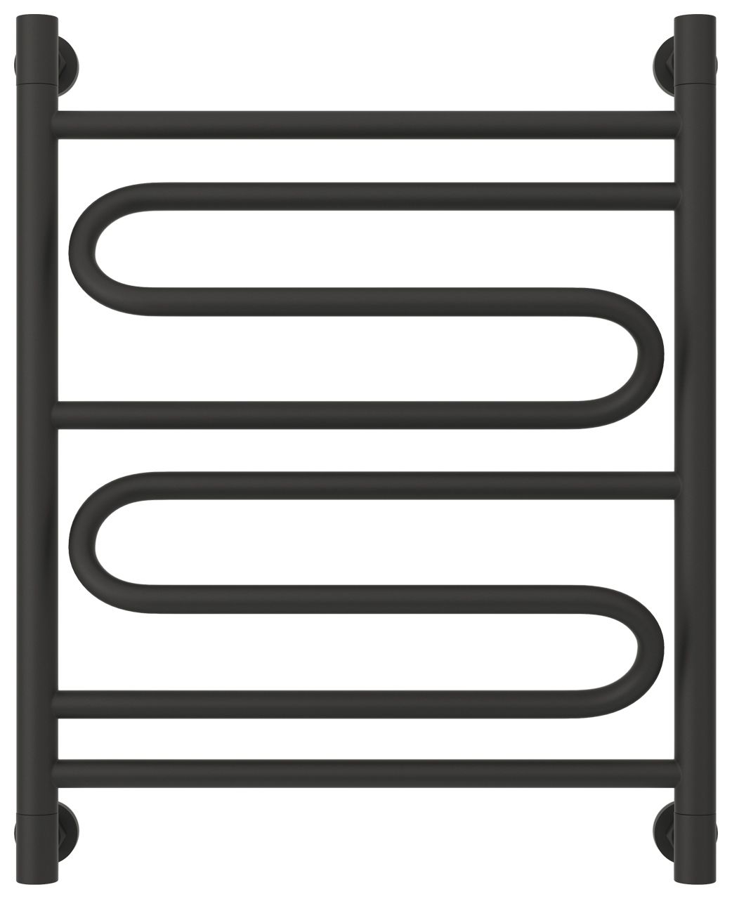 Полотенцесушитель водяной "ЭЛЕГИЯ+" 600х500 (МУАР Темный Титан)