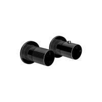 GESSI HABITO CESELLO Смеситель настенный встраиваемый, термостатический, с переключателем на 2 положения, внешняя часть, цвет Black Metal PVD