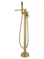 Смеситель для ванны напольного монтажа WONZON & WOGHAND, Брашированное золото (WW-88649901-BG)